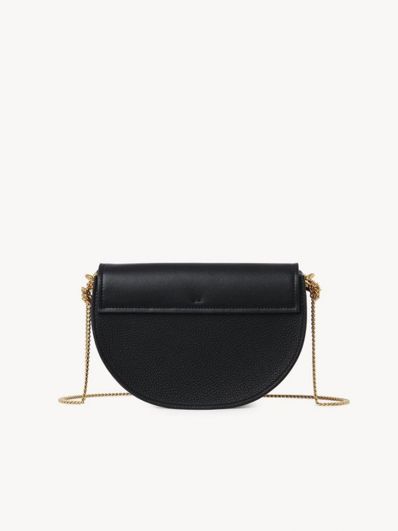 Bolsos Cruzados Chloe Marcie Chain Flap Negros | CHE-SR13591