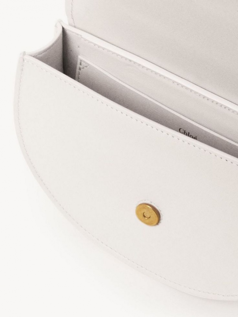 Bolsos Cruzados Chloe Marcie Mini Flap Blancos | CHE-SR13587