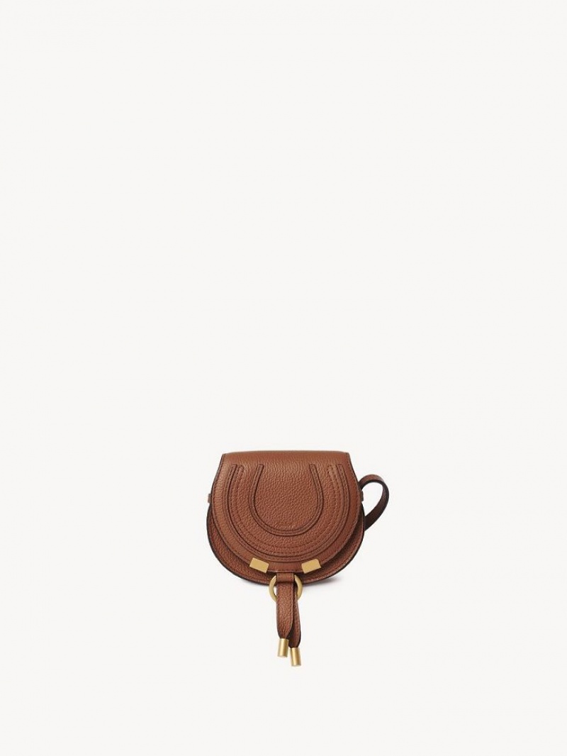 Bolsos Mini Chloe Marcie Nano Saddle Marrom | CHE-SR13684