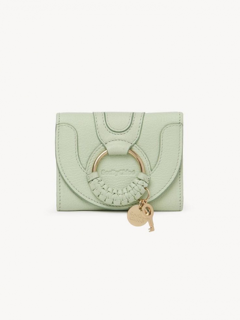 Carteras Pequeñas Chloe Hana Tri-fold Verdes | CHE-SR14909