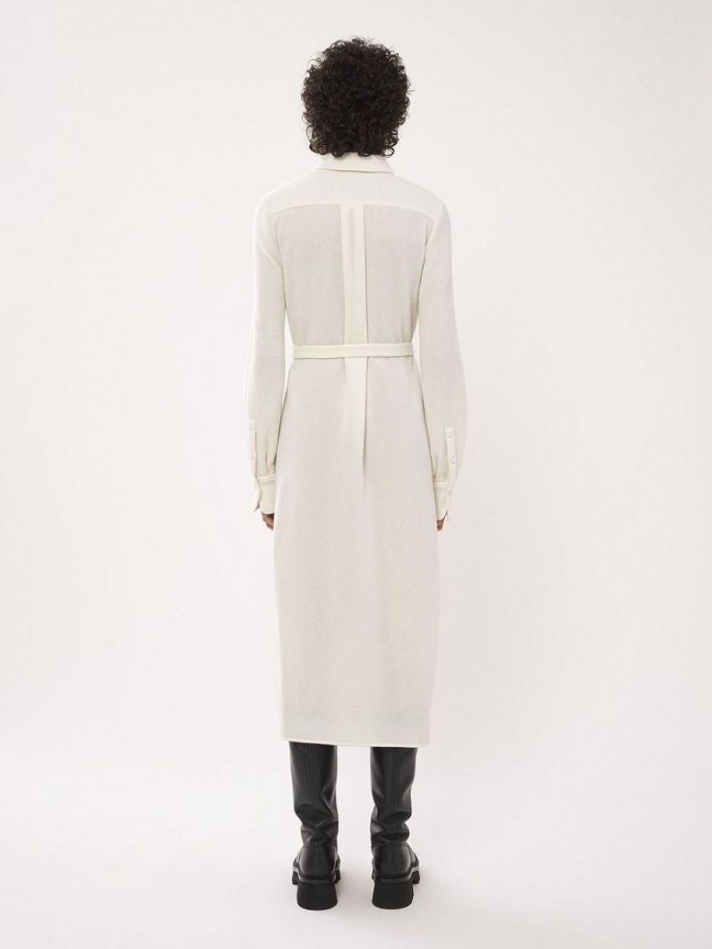 Vestido Chloe Midi Shirt Blancos | CHE-SR13865
